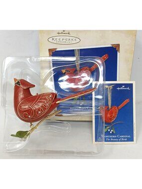 Hallmark 2005 Keepsake Ornament Northern Cardinal Beauty of Birds #1 GS-7